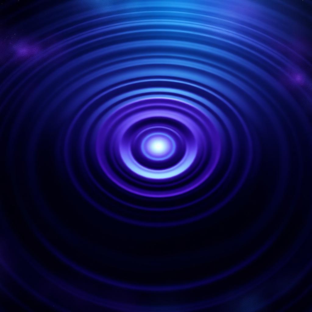Aurora ripple mandala — attention radiating outward